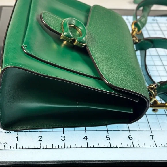 Coach Emerald Green tabby 20 Leather Satchel - Picture 5 of 16